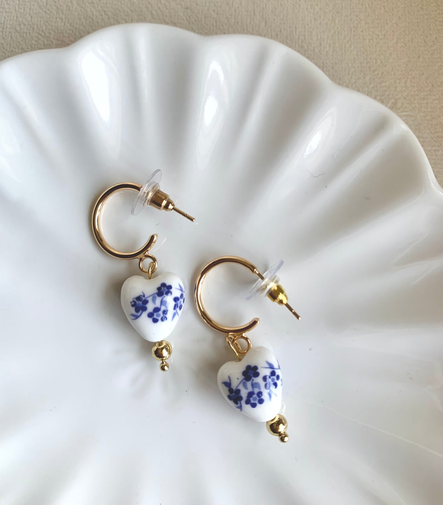 Argollas Delft Hearts