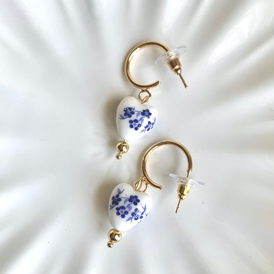 Argollas Delft Hearts