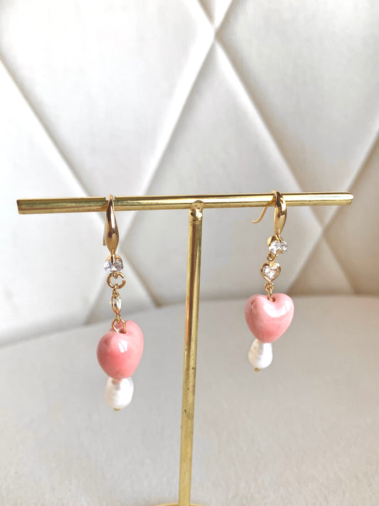 Aros Glossy Hearts – Blush