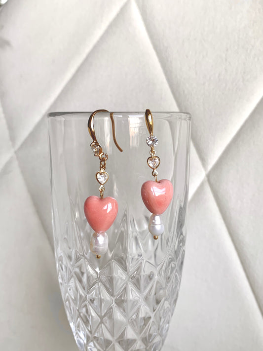Aros Glossy Hearts – Blush
